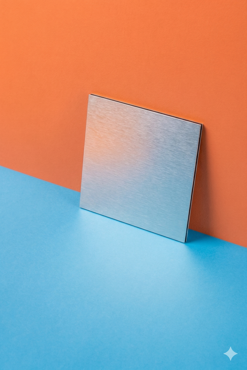 Geborsteld aluminium reclame bord